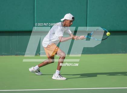 Thumbnail 2 in The Woodlands vs Round Rock Westwood (UIL 6A Team Tennis Final) <B>Only One Team</B> photogallery.
