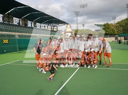 Thumbnail 1 in The Woodlands vs Round Rock Westwood (UIL 6A Team Tennis Final) <B>Only One Team</B> photogallery.