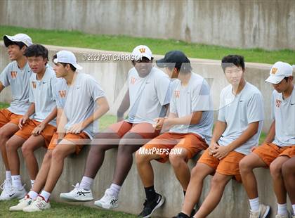Thumbnail 2 in The Woodlands vs Round Rock Westwood (UIL 6A Team Tennis Final) <B>Only One Team</B> photogallery.