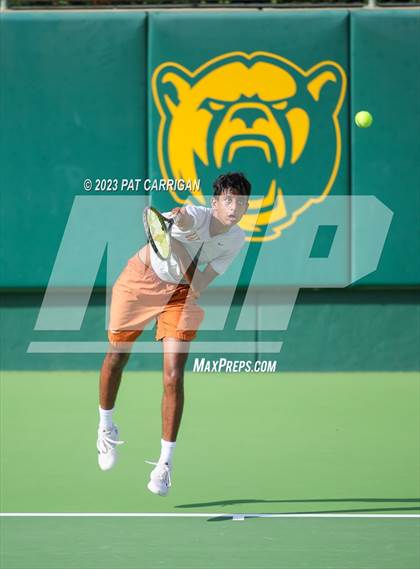 Thumbnail 3 in Round Rock Westwood vs Houston Memorial (UIL 6A Team Tennis Final) photogallery.