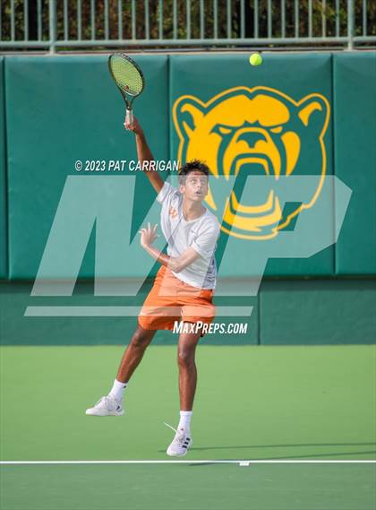 Thumbnail 3 in Round Rock Westwood vs Houston Memorial (UIL 6A Team Tennis Final) photogallery.