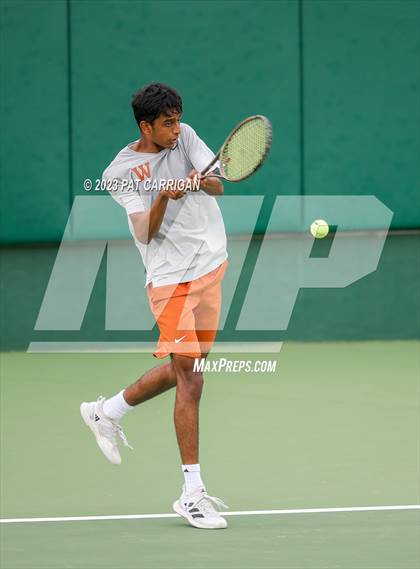 Thumbnail 2 in Round Rock Westwood vs Houston Memorial (UIL 6A Team Tennis Final) photogallery.