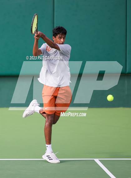 Thumbnail 2 in Round Rock Westwood vs Houston Memorial (UIL 6A Team Tennis Final) photogallery.