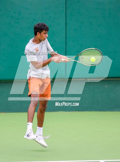Thumbnail 1 in Round Rock Westwood vs Houston Memorial (UIL 6A Team Tennis Final) photogallery.