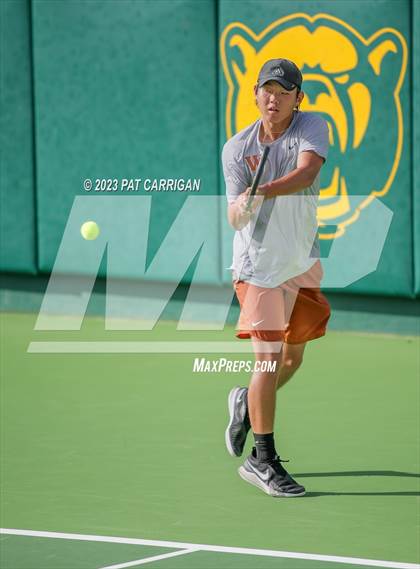 Thumbnail 2 in Round Rock Westwood vs Houston Memorial (UIL 6A Team Tennis Final) photogallery.