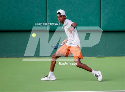 Thumbnail 3 in Round Rock Westwood vs Houston Memorial (UIL 6A Team Tennis Final) photogallery.