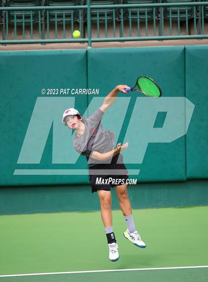 Thumbnail 1 in Round Rock Westwood vs Houston Memorial (UIL 6A Team Tennis Final) photogallery.