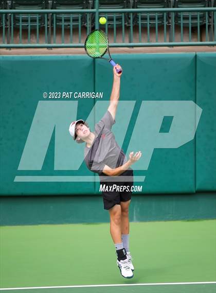 Thumbnail 3 in Round Rock Westwood vs Houston Memorial (UIL 6A Team Tennis Final) photogallery.
