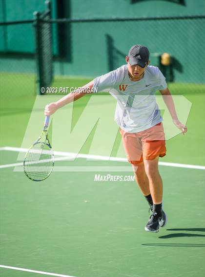 Thumbnail 2 in Round Rock Westwood vs Houston Memorial (UIL 6A Team Tennis Final) photogallery.