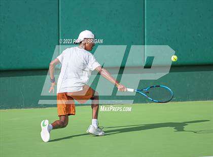 Thumbnail 2 in Round Rock Westwood vs Houston Memorial (UIL 6A Team Tennis Final) photogallery.