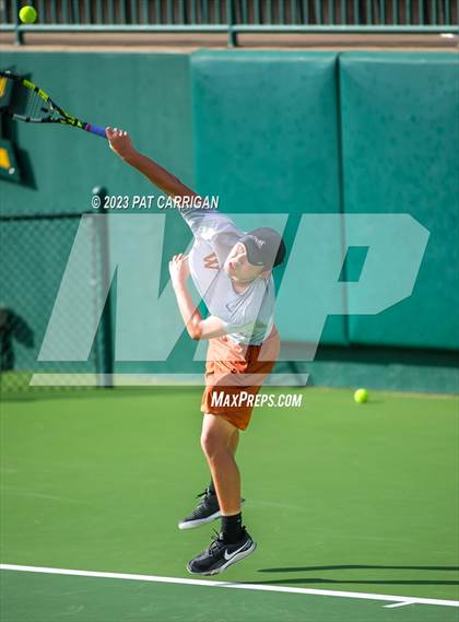 Thumbnail 2 in Round Rock Westwood vs Houston Memorial (UIL 6A Team Tennis Final) photogallery.