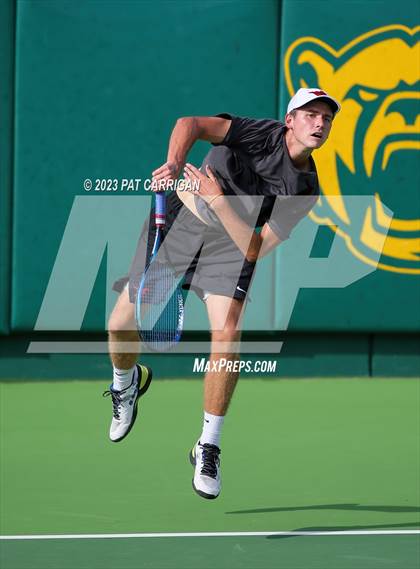 Thumbnail 3 in Round Rock Westwood vs Houston Memorial (UIL 6A Team Tennis Final) photogallery.