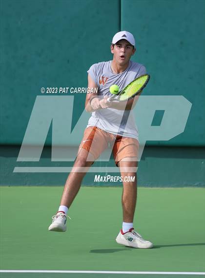 Thumbnail 1 in Round Rock Westwood vs Houston Memorial (UIL 6A Team Tennis Final) photogallery.