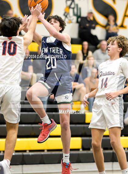 Thumbnail 3 in New Trier vs Scottsdale Christian Academy (Saguaro Holiday Classic) photogallery.