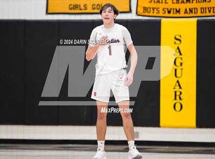 Thumbnail 3 in New Trier vs Scottsdale Christian Academy (Saguaro Holiday Classic) photogallery.