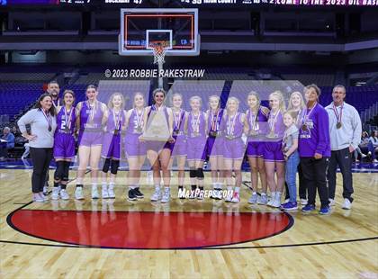 Thumbnail 3 in Huckabay vs. Irion County (UIL 1A Basketball State Semifinal Medal Ceremony) photogallery.