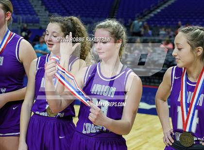 Thumbnail 3 in Huckabay vs. Irion County (UIL 1A Basketball State Semifinal Medal Ceremony) photogallery.