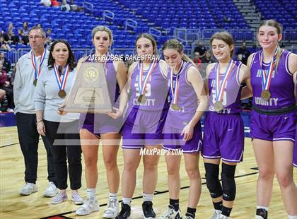 Thumbnail 3 in Huckabay vs. Irion County (UIL 1A Basketball State Semifinal Medal Ceremony) photogallery.