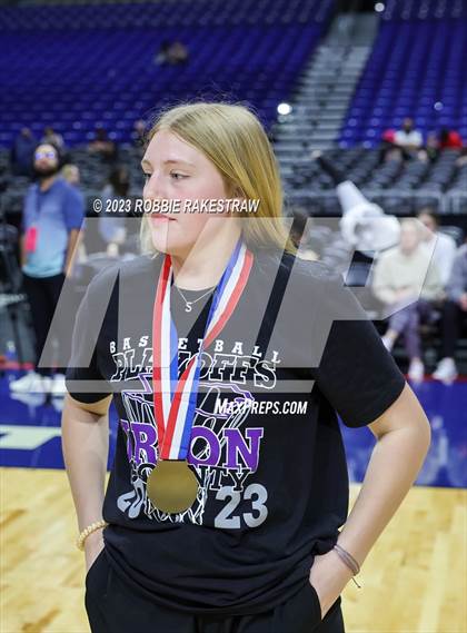 Thumbnail 1 in Huckabay vs. Irion County (UIL 1A Basketball State Semifinal Medal Ceremony) photogallery.