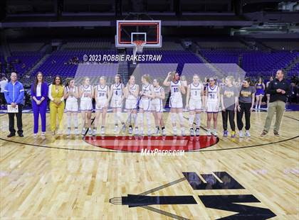 Thumbnail 1 in Huckabay vs. Irion County (UIL 1A Basketball State Semifinal Medal Ceremony) photogallery.