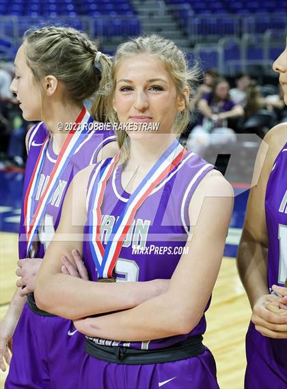 Thumbnail 2 in Huckabay vs. Irion County (UIL 1A Basketball State Semifinal Medal Ceremony) photogallery.