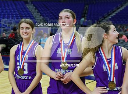 Thumbnail 3 in Huckabay vs. Irion County (UIL 1A Basketball State Semifinal Medal Ceremony) photogallery.