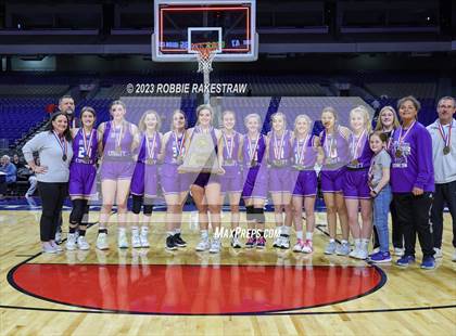 Thumbnail 2 in Huckabay vs. Irion County (UIL 1A Basketball State Semifinal Medal Ceremony) photogallery.
