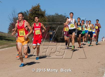 Thumbnail 1 in CIF State Cross Country Championships (D1 Boys Race) photogallery.