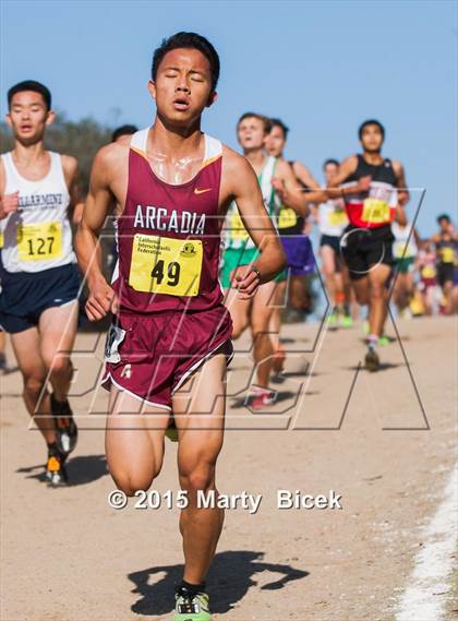 Thumbnail 2 in CIF State Cross Country Championships (D1 Boys Race) photogallery.