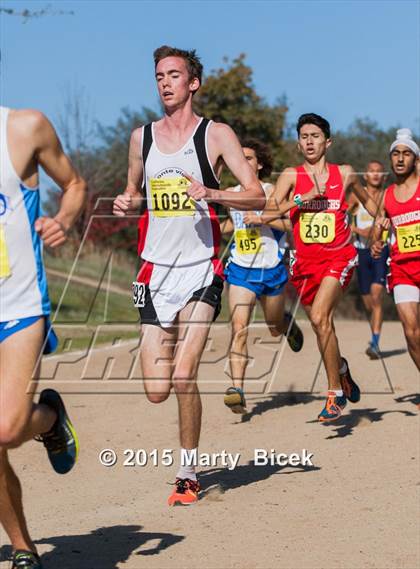 Thumbnail 2 in CIF State Cross Country Championships (D1 Boys Race) photogallery.