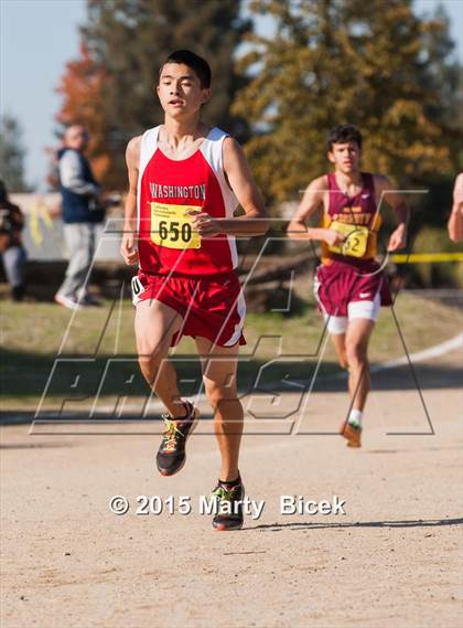 Thumbnail 3 in CIF State Cross Country Championships (D1 Boys Race) photogallery.