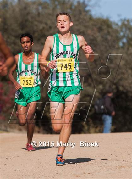 Thumbnail 2 in CIF State Cross Country Championships (D1 Boys Race) photogallery.