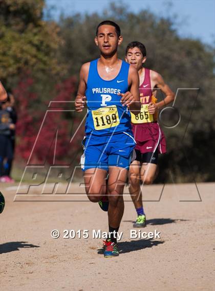 Thumbnail 1 in CIF State Cross Country Championships (D1 Boys Race) photogallery.