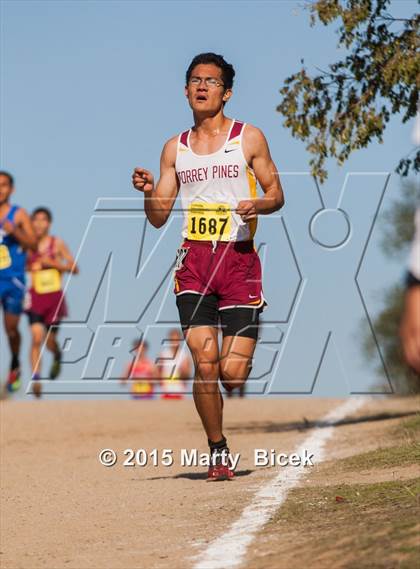 Thumbnail 2 in CIF State Cross Country Championships (D1 Boys Race) photogallery.