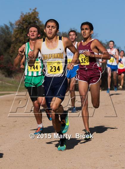 Thumbnail 1 in CIF State Cross Country Championships (D1 Boys Race) photogallery.