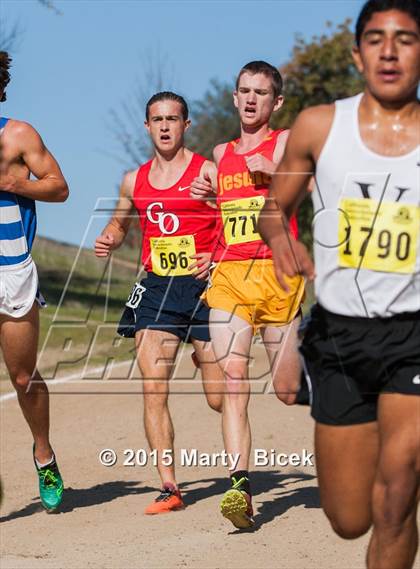 Thumbnail 3 in CIF State Cross Country Championships (D1 Boys Race) photogallery.