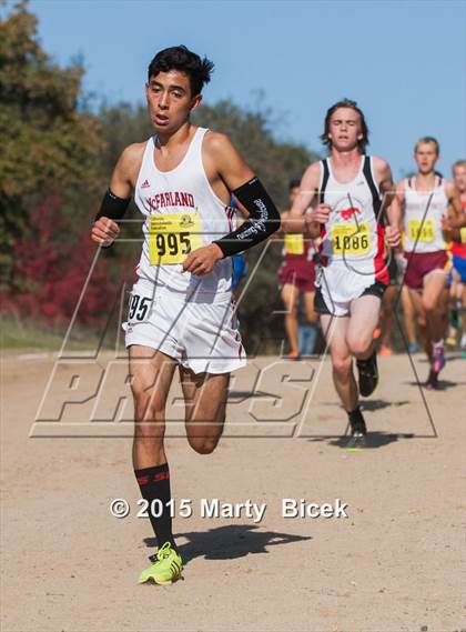 Thumbnail 1 in CIF State Cross Country Championships (D1 Boys Race) photogallery.