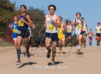 Thumbnail 1 in CIF State Cross Country Championships (D1 Boys Race) photogallery.