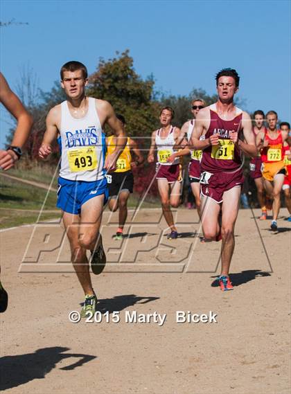 Thumbnail 2 in CIF State Cross Country Championships (D1 Boys Race) photogallery.