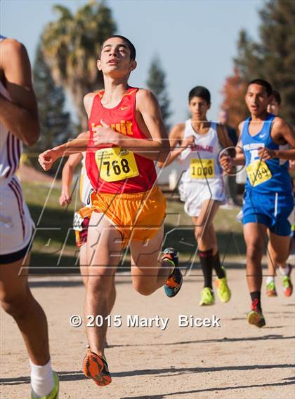 Thumbnail 3 in CIF State Cross Country Championships (D1 Boys Race) photogallery.