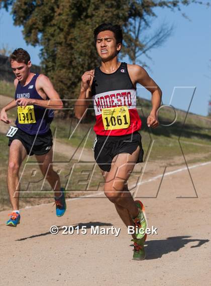 Thumbnail 2 in CIF State Cross Country Championships (D1 Boys Race) photogallery.