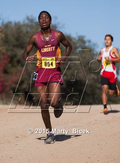 Thumbnail 1 in CIF State Cross Country Championships (D1 Boys Race) photogallery.