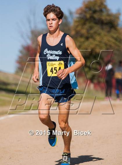 Thumbnail 2 in CIF State Cross Country Championships (D1 Boys Race) photogallery.
