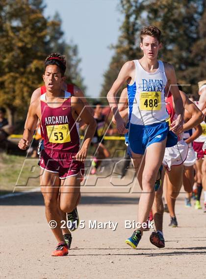 Thumbnail 1 in CIF State Cross Country Championships (D1 Boys Race) photogallery.