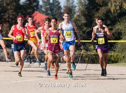 Thumbnail 2 in CIF State Cross Country Championships (D1 Boys Race) photogallery.