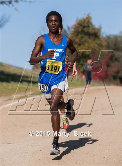 Thumbnail 1 in CIF State Cross Country Championships (D1 Boys Race) photogallery.