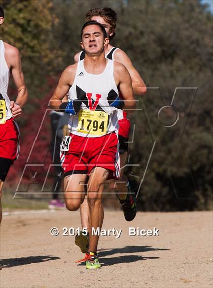 Thumbnail 1 in CIF State Cross Country Championships (D1 Boys Race) photogallery.