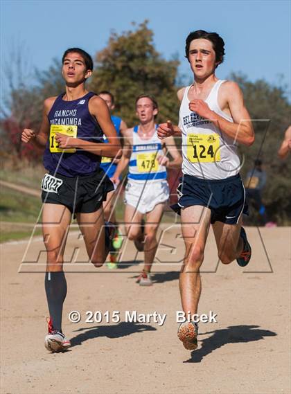 Thumbnail 2 in CIF State Cross Country Championships (D1 Boys Race) photogallery.