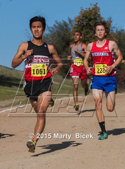 Thumbnail 1 in CIF State Cross Country Championships (D1 Boys Race) photogallery.