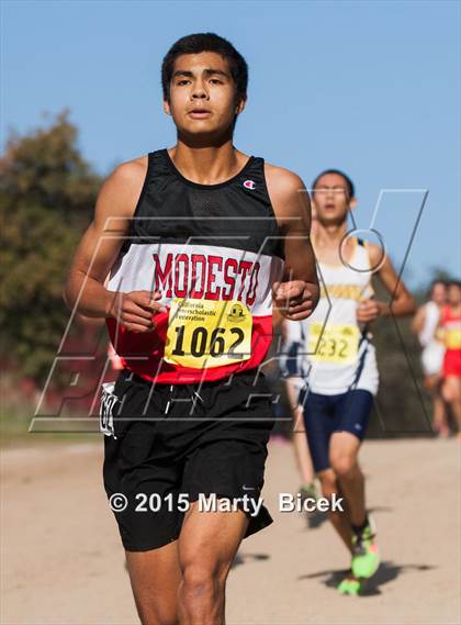 Thumbnail 1 in CIF State Cross Country Championships (D1 Boys Race) photogallery.